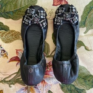 Tory Burch Eddie Bow Flats Sz 8
